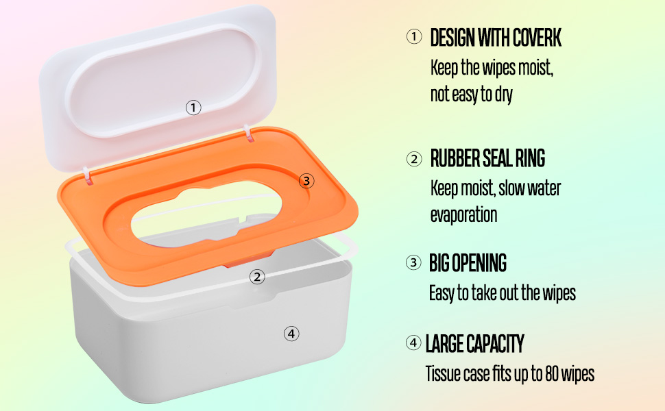 3 Pack Wipes Dispenser,Refillable Baby Wipe Dispenser,Baby