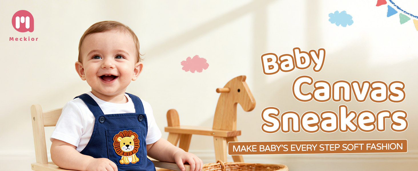 Baby Girls Boys Canvas Sneakers Soft Sole High-Top Ankle Infant First Walkers Crib Shoes