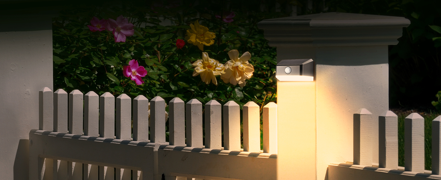 Linkind Solar Powered Motion Sensor Outdoor Lights Waterproof, LED