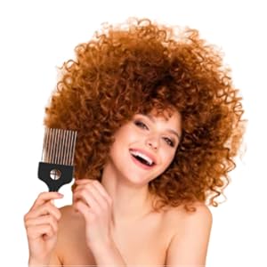 Metal Afro Comb