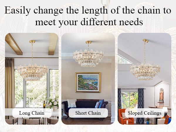 ❁リリ❁ Poemoon 11 Lights Modern Flower Elegant Crystal Chandelier 6