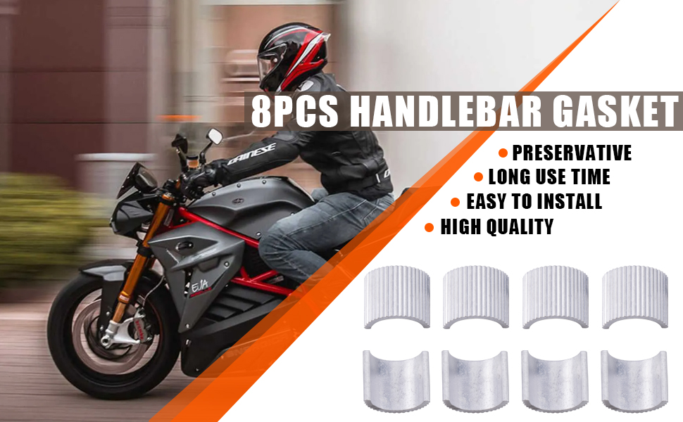 MWMNUN 8pcs Handlebar Shim 7/8" Handlebars to 1" Motorcycle