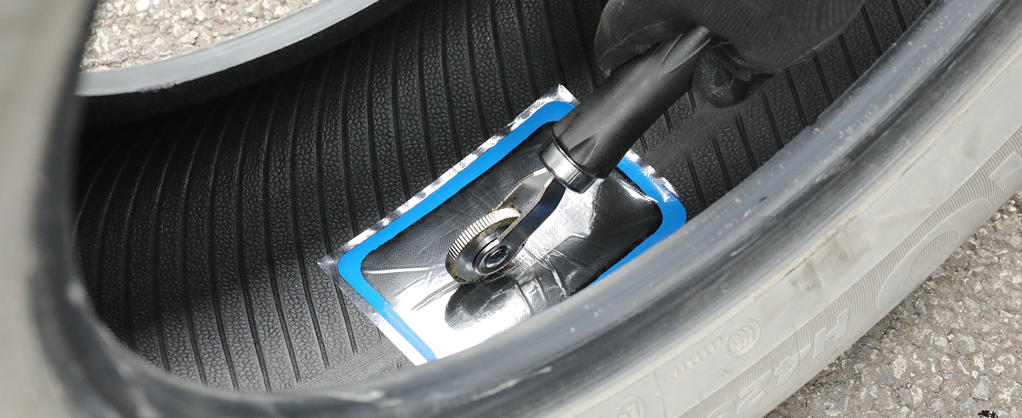 Hromee Tire Patch Kit 4.5 × 2.9 Inch Square Radial Tube