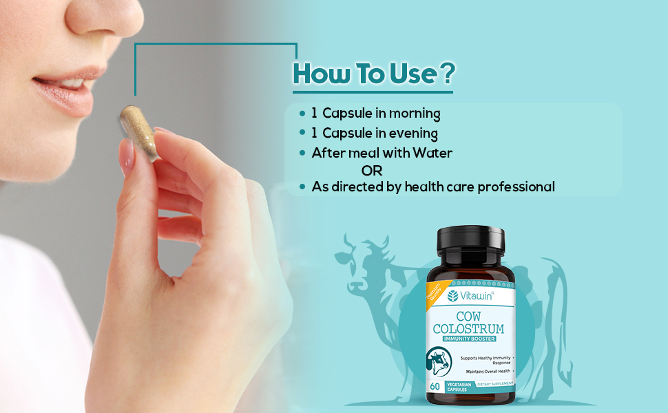 Buy VITAWIN Cow Colostrum, 500 mg, Ultimate Health Supplements For