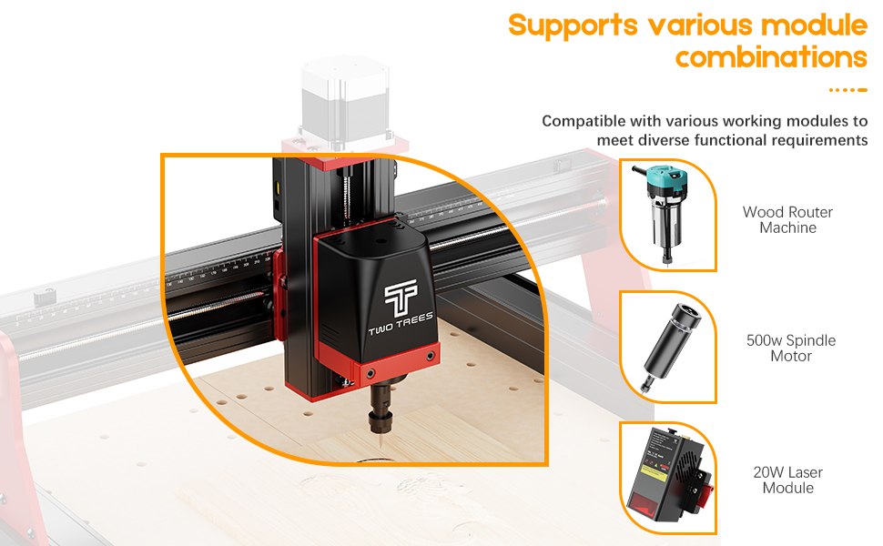 3-Axis CNC Router Machine TTC450 Pro for Woodworking
