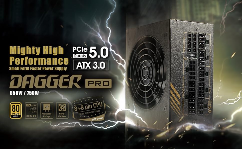 SFX電源 FSP DAGGER PRO 850W【80PLUS GOLD認証】 Amazon.com: FSP Dagger Pro 850W SFX Power Supply 80 Plus