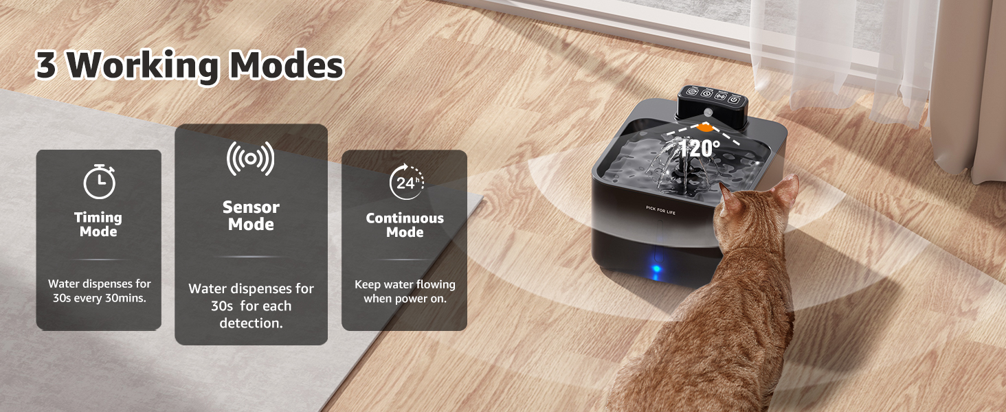 cat water fountain wireless