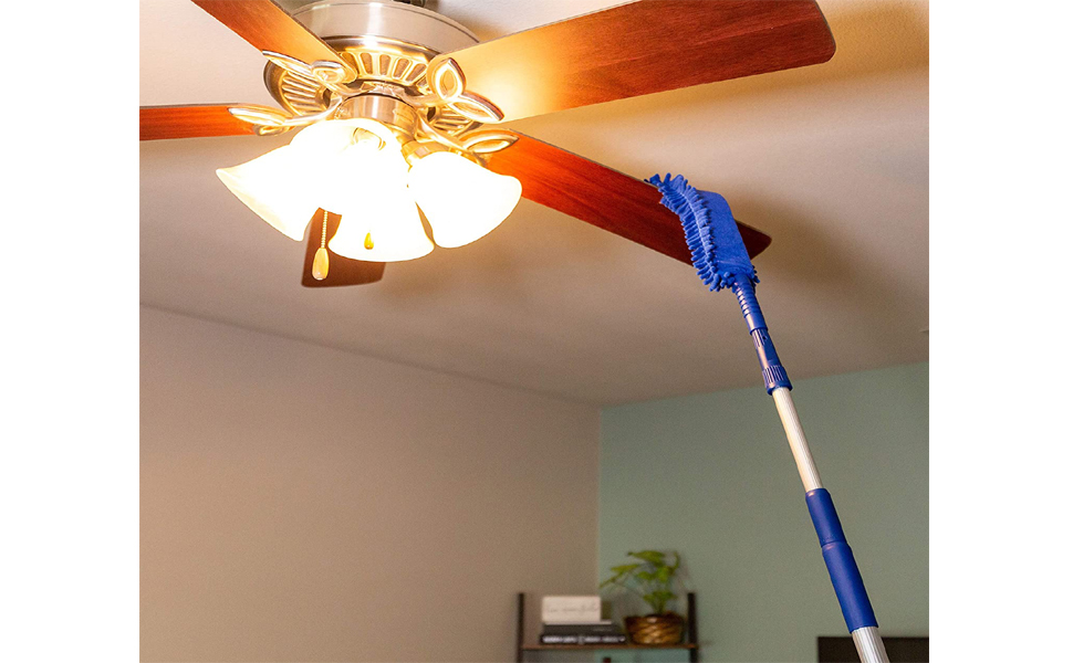 SPN-BFC Flexible Microfiber Cleaning Duster with Extendable Rod for Home Car Fan Dusting