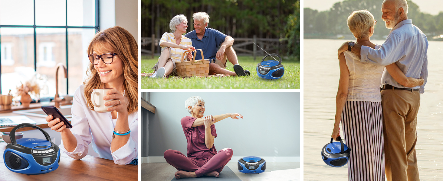 Portabel cd player for indoors & outdoors