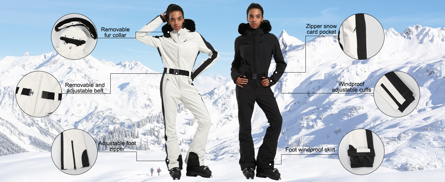 snowsuit women one piece ski suit