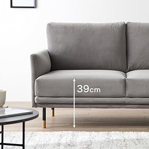 【どさんこヤー】LOWYA ロウヤ ベロア調　2人掛けグレーソファ 610EdEbr-mL._AC_UL210_SR210,