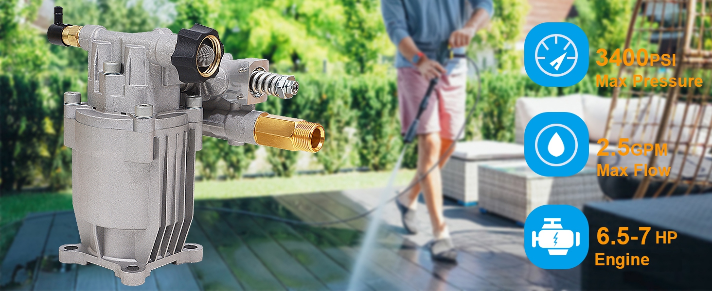 Pumpa della rondella di pressione biswing, 3/4" Plunger assiale orizzontale dell