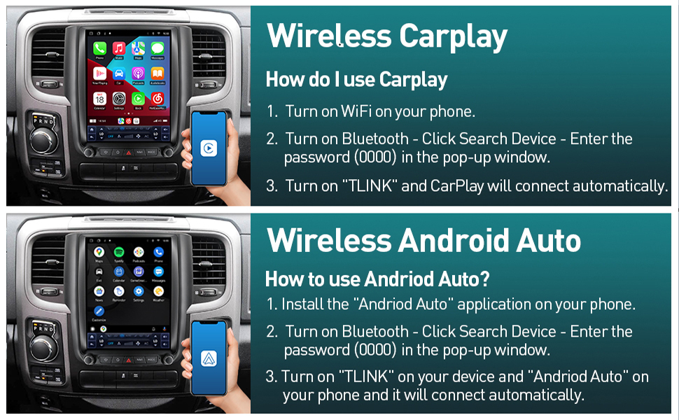 Wireless Carplay and Android Auto