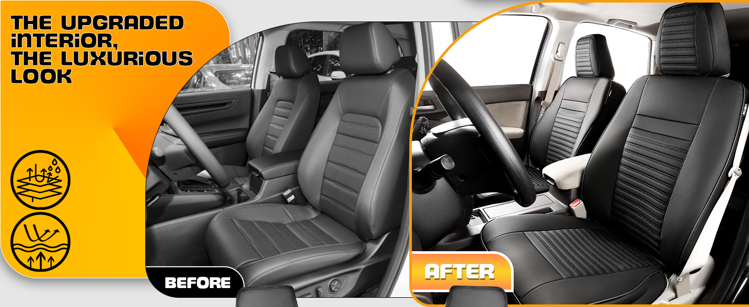 LINGVIDO Custom Fit Honda CRV Car Seat Covers, Full Set