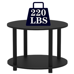 black round coffee table