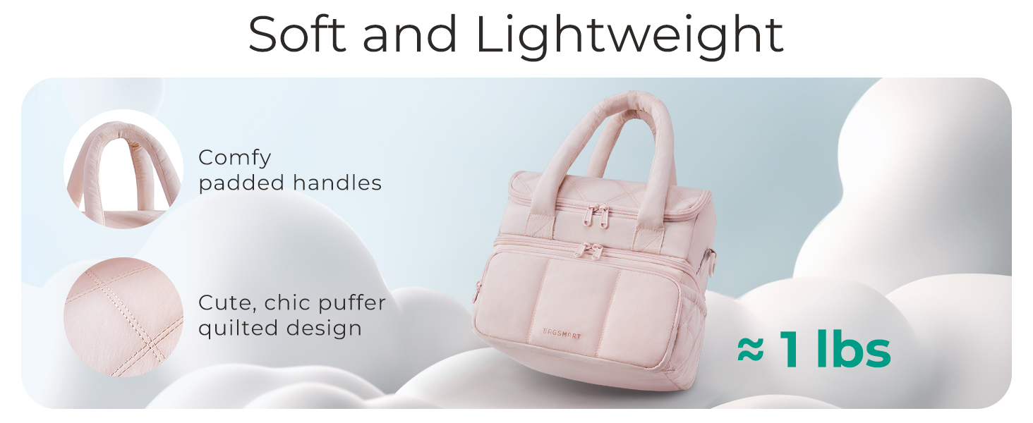 Quilted Puffer Lunch Tote