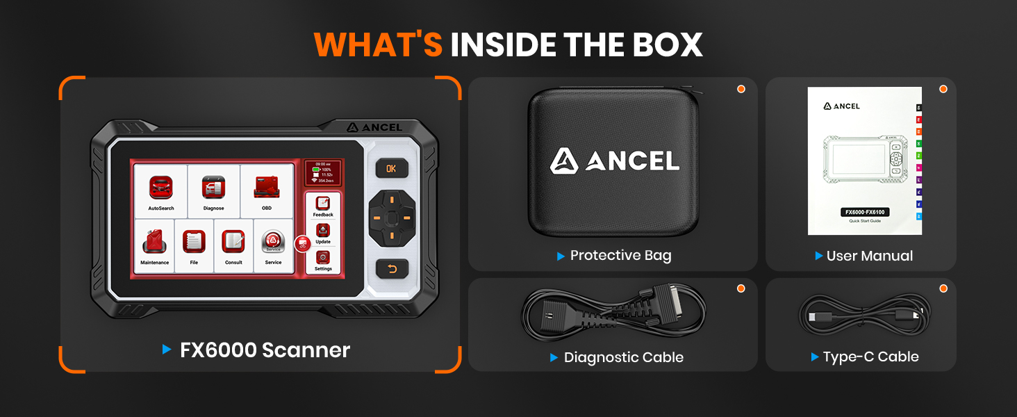 Digital interface or control panel showing multiple buttons and displays with 'ANCEL' branding visible.