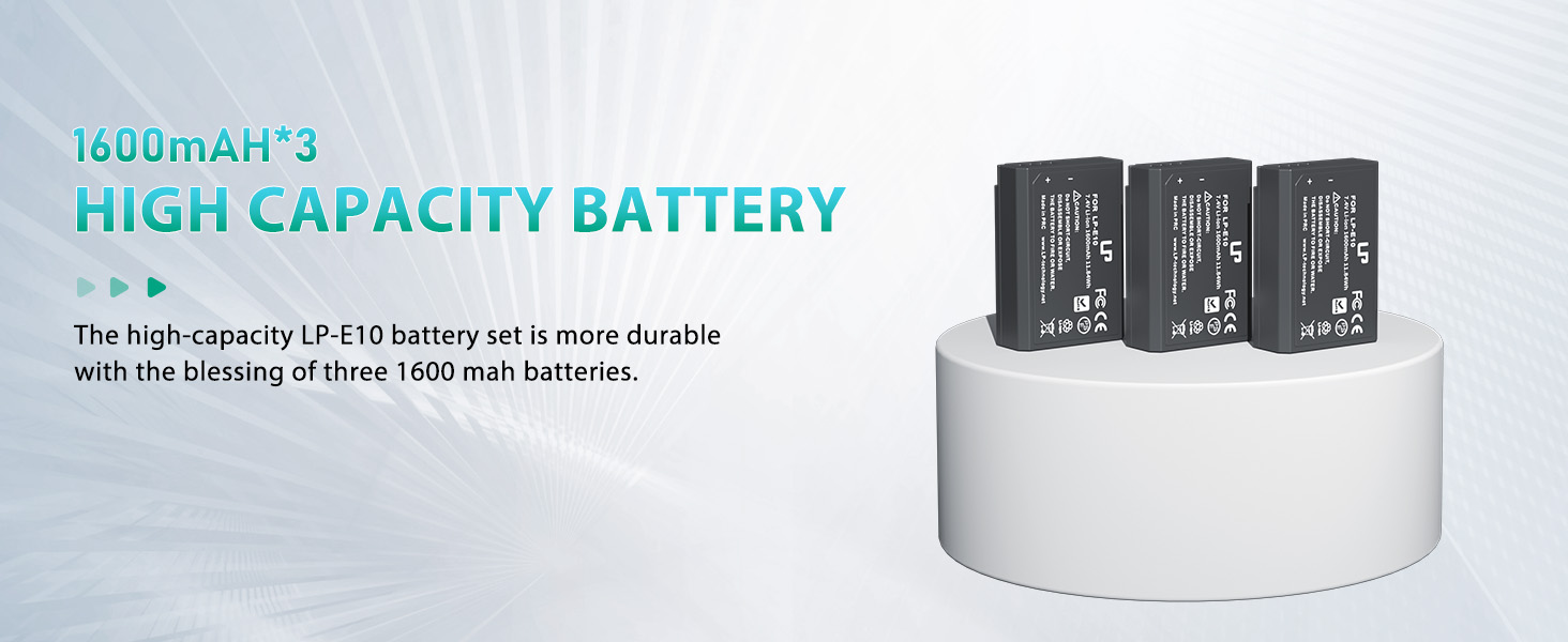 3-Pack 1600mAh Replacement Battery