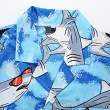 hawaiian shark shirt ans shorts set