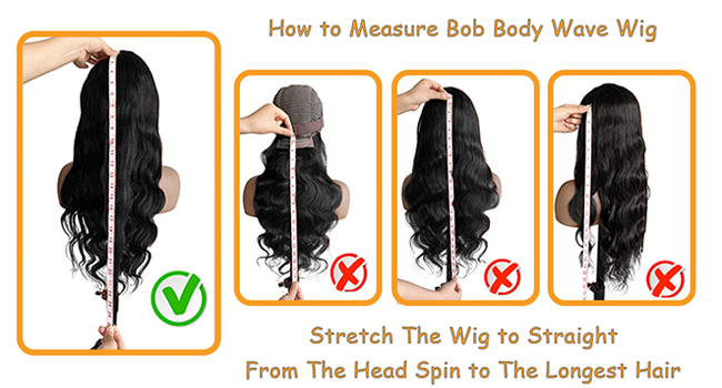 Bob-paryk Ægte hår Limfri parykker Ægte hår Forplukket 200% Densitet Kropbølge Parykker Lace Front Parykker Ægte hår Parykker til Sorte Kvinder Bob-paryk 13x4 HD_voghion.com