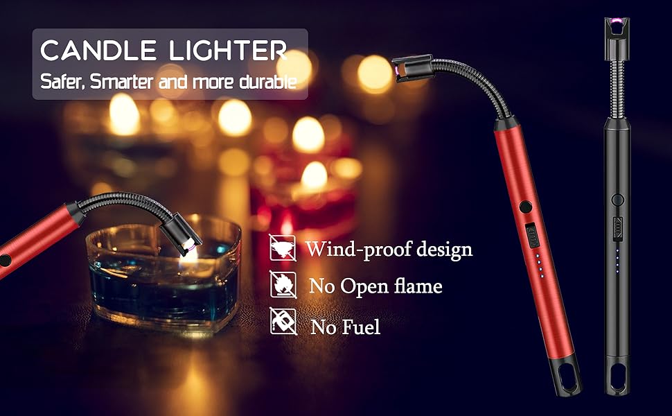 Aongray Candle Lighter Electric Arc Long Lighter Ignition with USB
