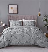 Amazon.com: ASHLEYRIVER 3 Piece White Twin Duvet Cover with