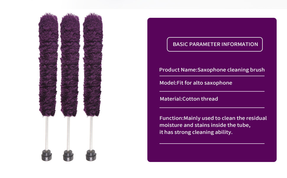 Alto Saxophone Sax Cleaning Brush Duster Cleaner Maintain