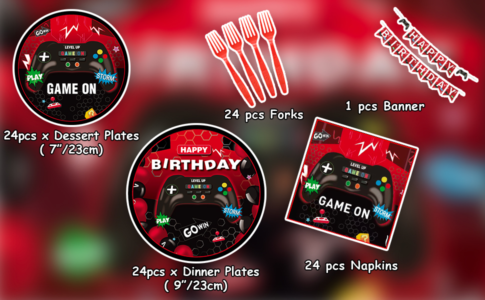 gamer birthday party decorations
