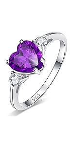 Herz Amethyst Ring