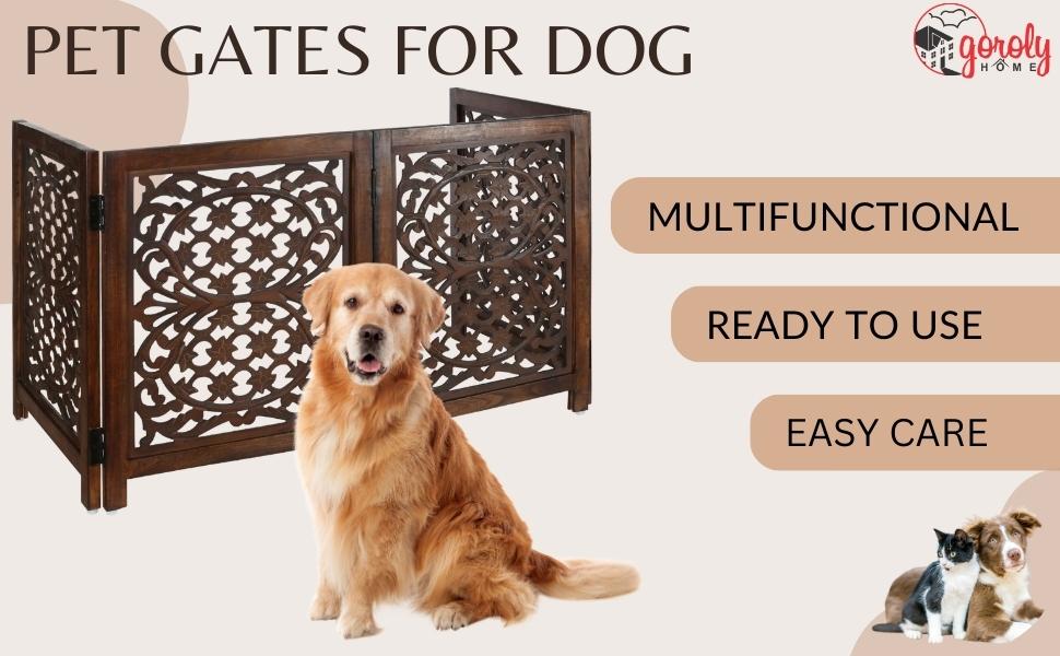 Dog Gates for The House,Pet Gates for Dog,Pet Gate,Gates for Dog Indoor,Dog Gate for