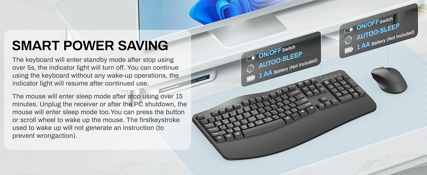 EK30 wireless keyboard and mouse grey 8