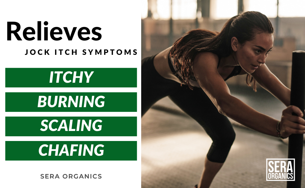 Sera Organics Jock Itch Rash Cream for Men & Women 100g AntiFungal