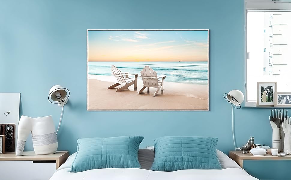Canvas Picture Wall Art Beach Coastal Seascape Print Ocean