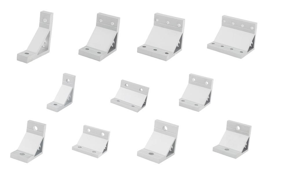 4PCS Strong Support Aluminum Profile Corner Bracket, Heavy