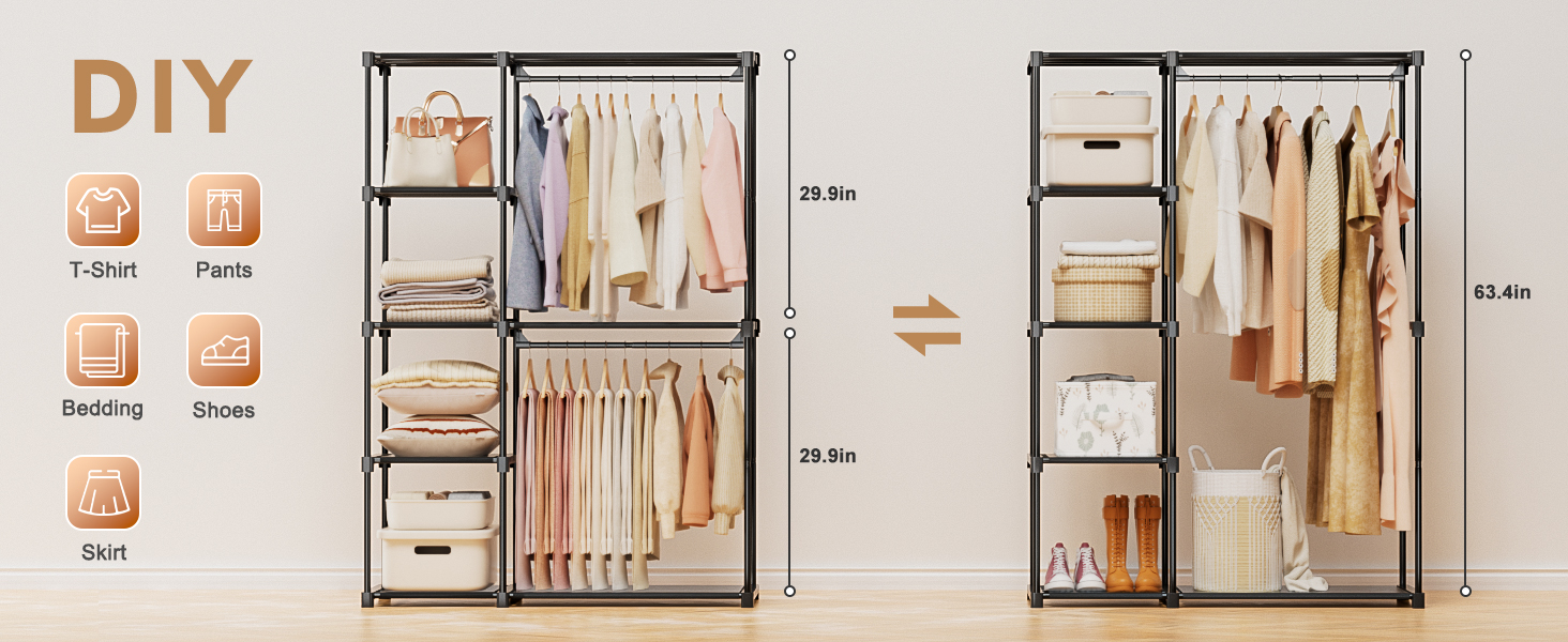 clothing rack for haning clothes