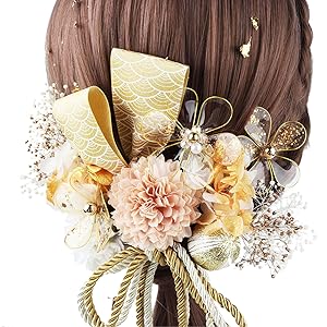 成人式　卒業式　髪飾り　プリザーブドフラワー　金箔ヘア　透かしフラワー　振り袖 81DwvCbYXUL._AC_SL1500_.jpg