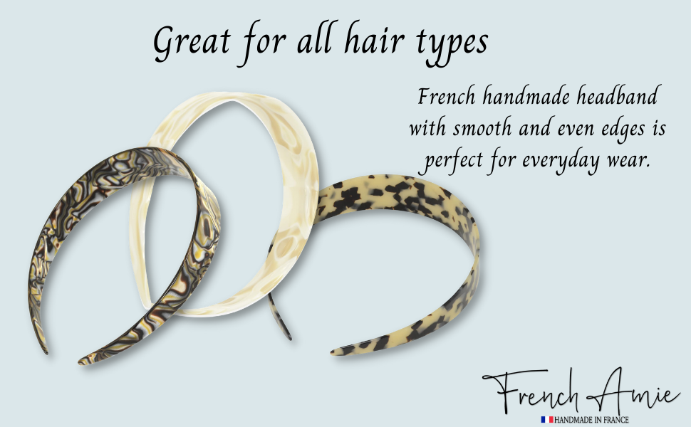 French Amie handmade Ultra Wide headband 