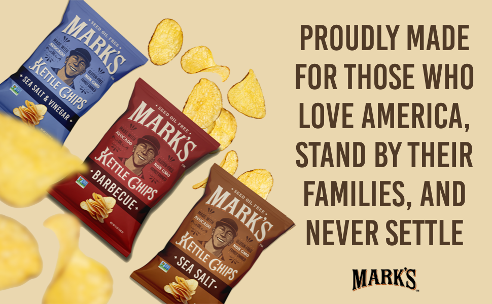 Mark 's Gricks Chips 감자 칩 아보카도 부드러운 건강한 취향 틸러