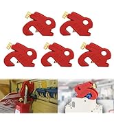 HiLCKO Circuit Breaker Lockout Device Universal Electrical for Loto Sing and Multi Pole Breakers ...