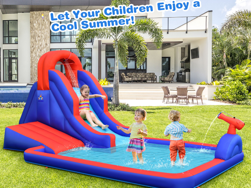 Amazon.com: BOUNTECH Inflatable Water Slide, Surfing