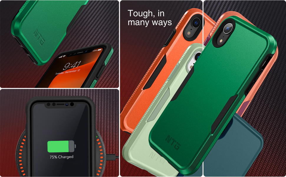 NTG Shockproof Designed for iPhone XR Case [2 Layer