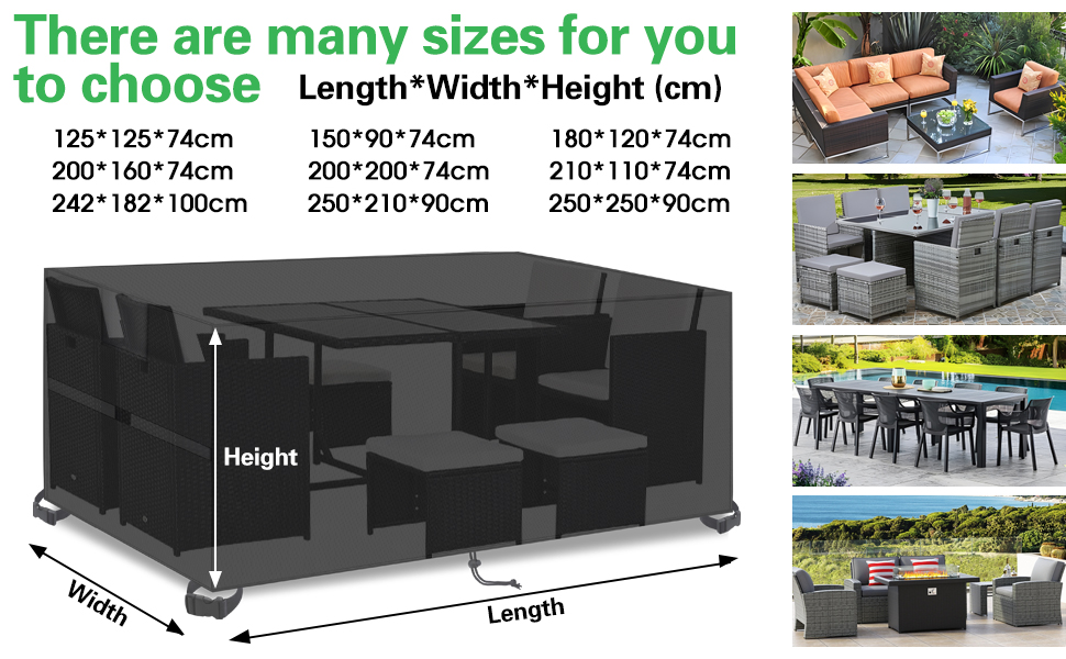 outdoor table covers waterproof