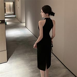 極美品☆SHANGHAITANG シャンハイタン　ワンピースチャイナドレス　黒 Amazon.co.jp: [BLZXIAN] 夏 チャイナドレス 改良ワンピース