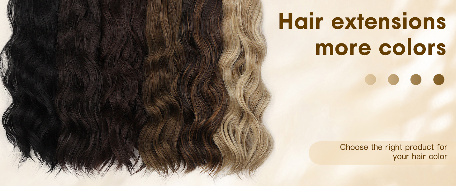 SHNMIN Invisible Wire Hair Extensions,Dark Brown Hair