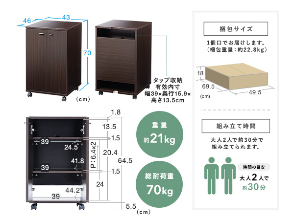 ふぁきんさん専用｜ダイスタワー｜相談用 Amazon｜AKOZLIN 電話台 木製 FAX台 ルーター収納 ボックス