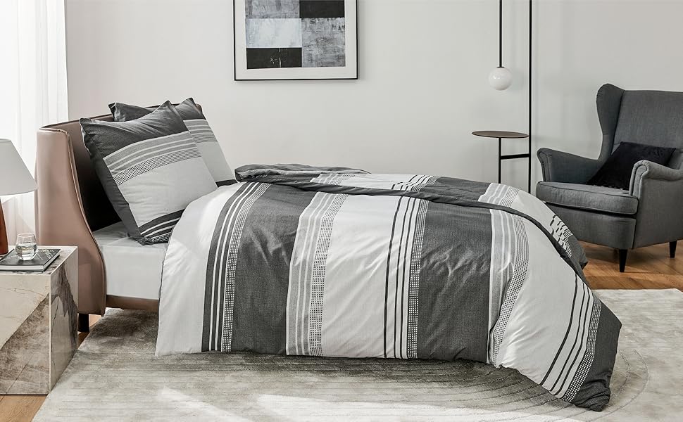 BEDSURE Bettwäsche 135x200 4teilig Bettbezug BettwäscheSets 135 x