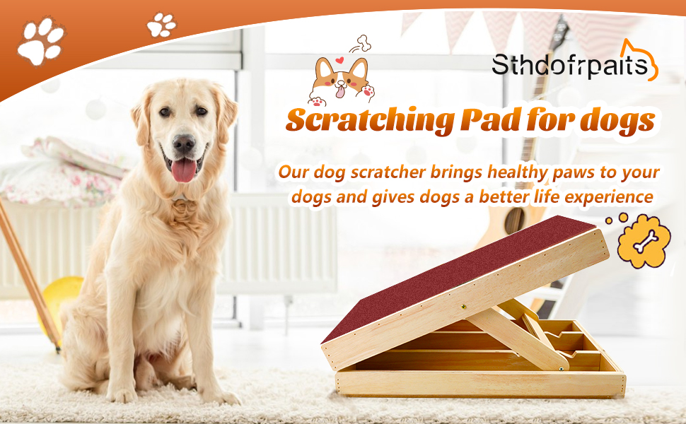 Scratch Pad for Dogs, 19 x 13 Inches Adjustable Scratch