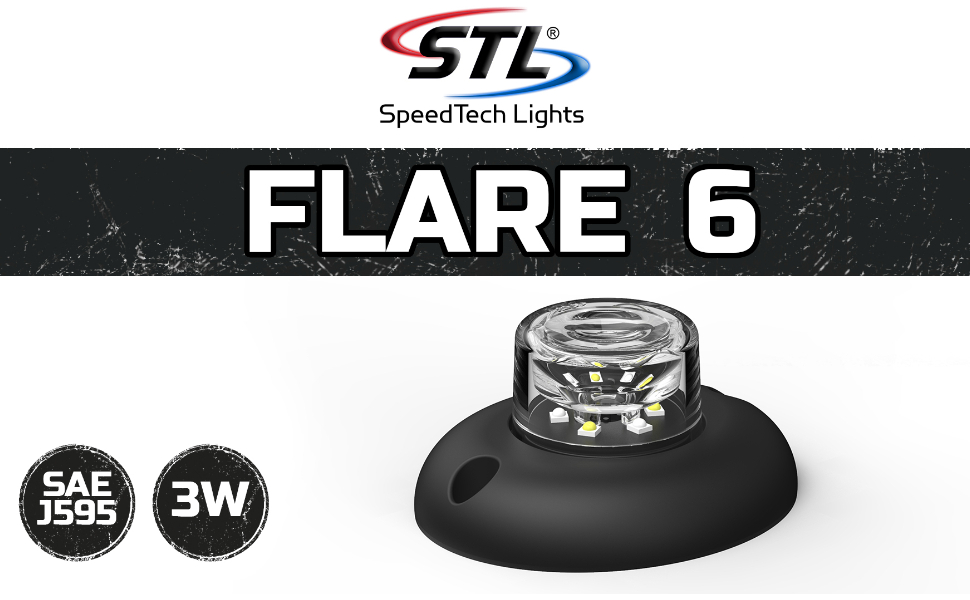 SpeedTech Lights Flare 360 Degree LED 18W Strobe Light for