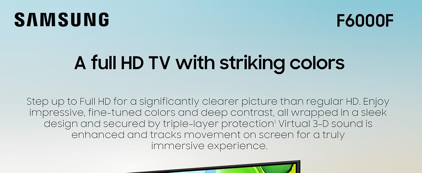 Samsung 40-Inch Class Full HD F6000 Smart TV (2025 Model)