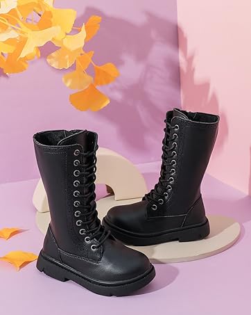 Girls black boots